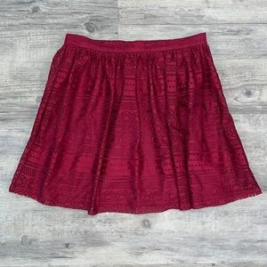Francesca’s Maroon Skirt